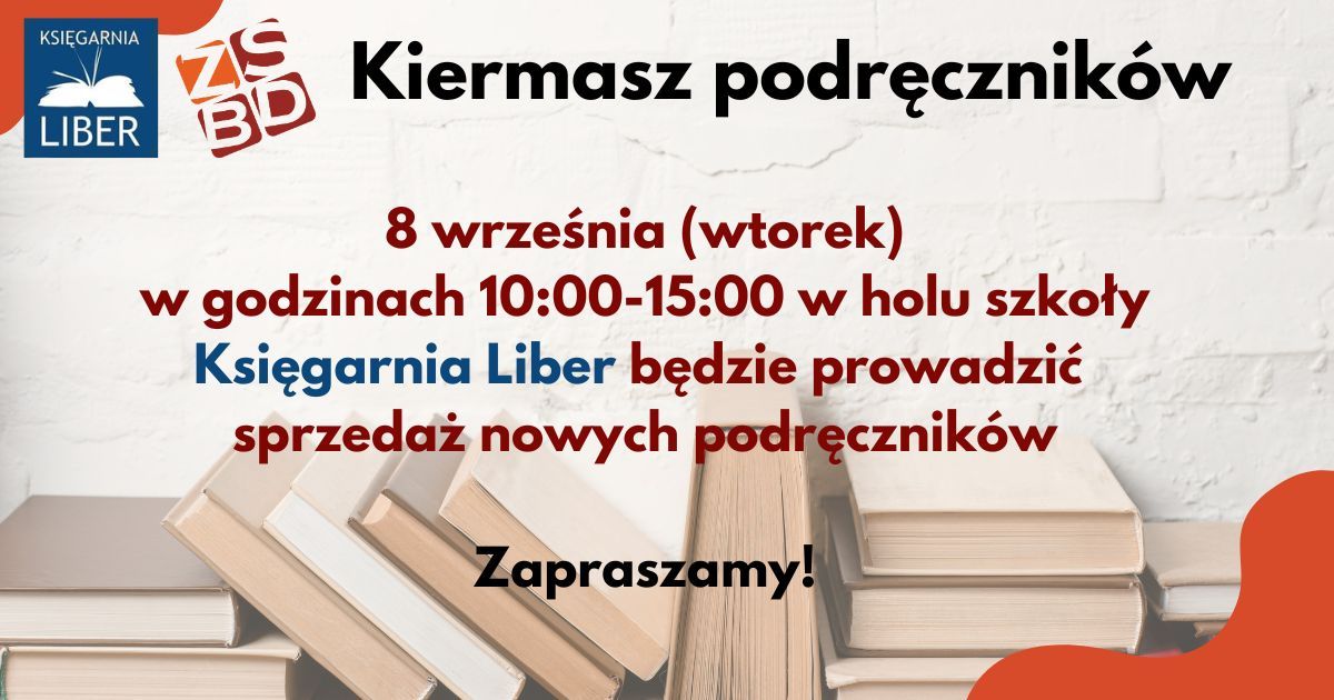 Kiermasz podręczników odbędzie się 8 września