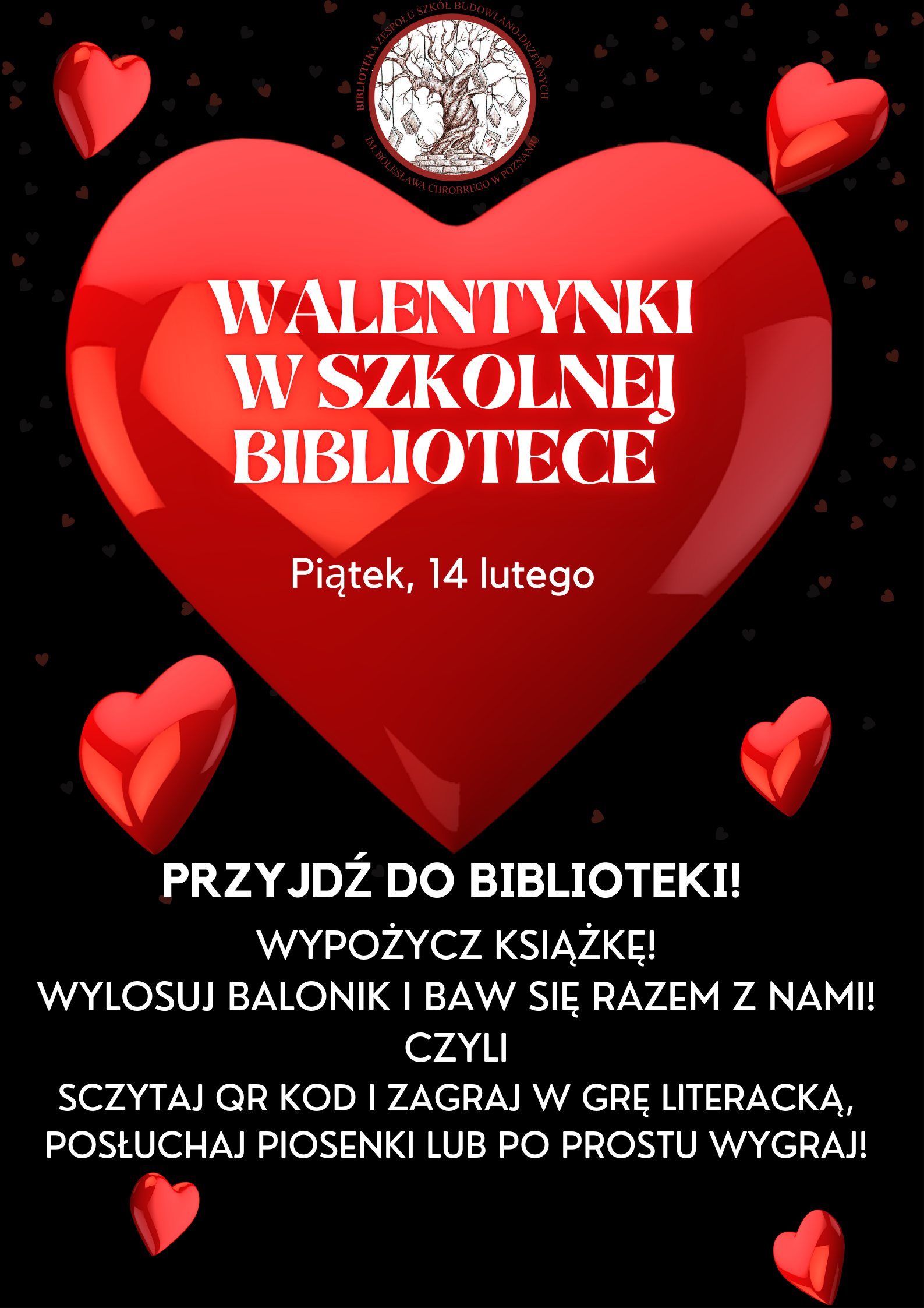 WALENTYNKI W SZKOLNEJ BIBLIOTECE