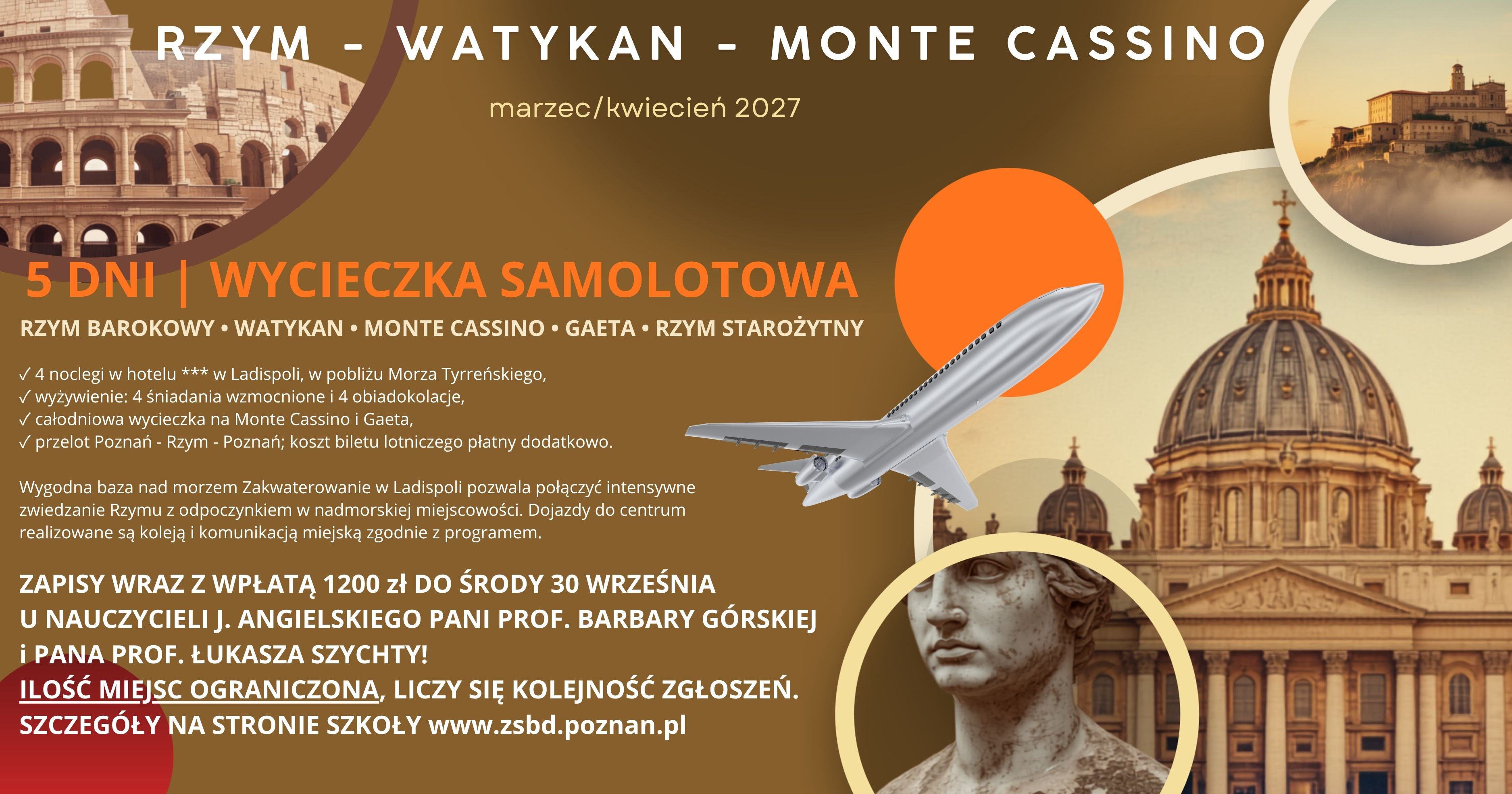 RZYM-WATYKAN-MONTE CASSINO wyjazd edukacyjny