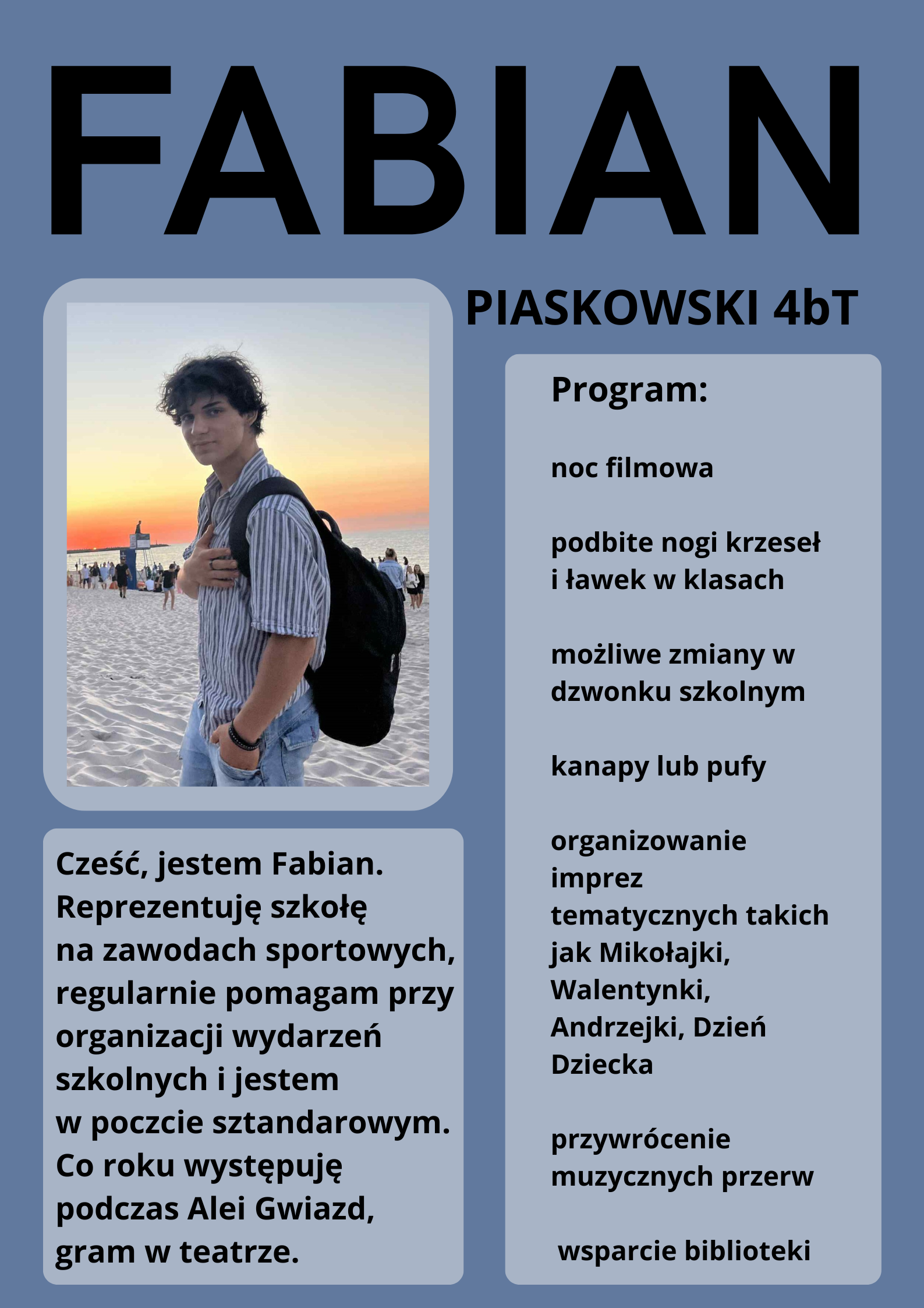 Fabian Piaskowski nowym przewodniczącym Samorządu Uczniowskiego