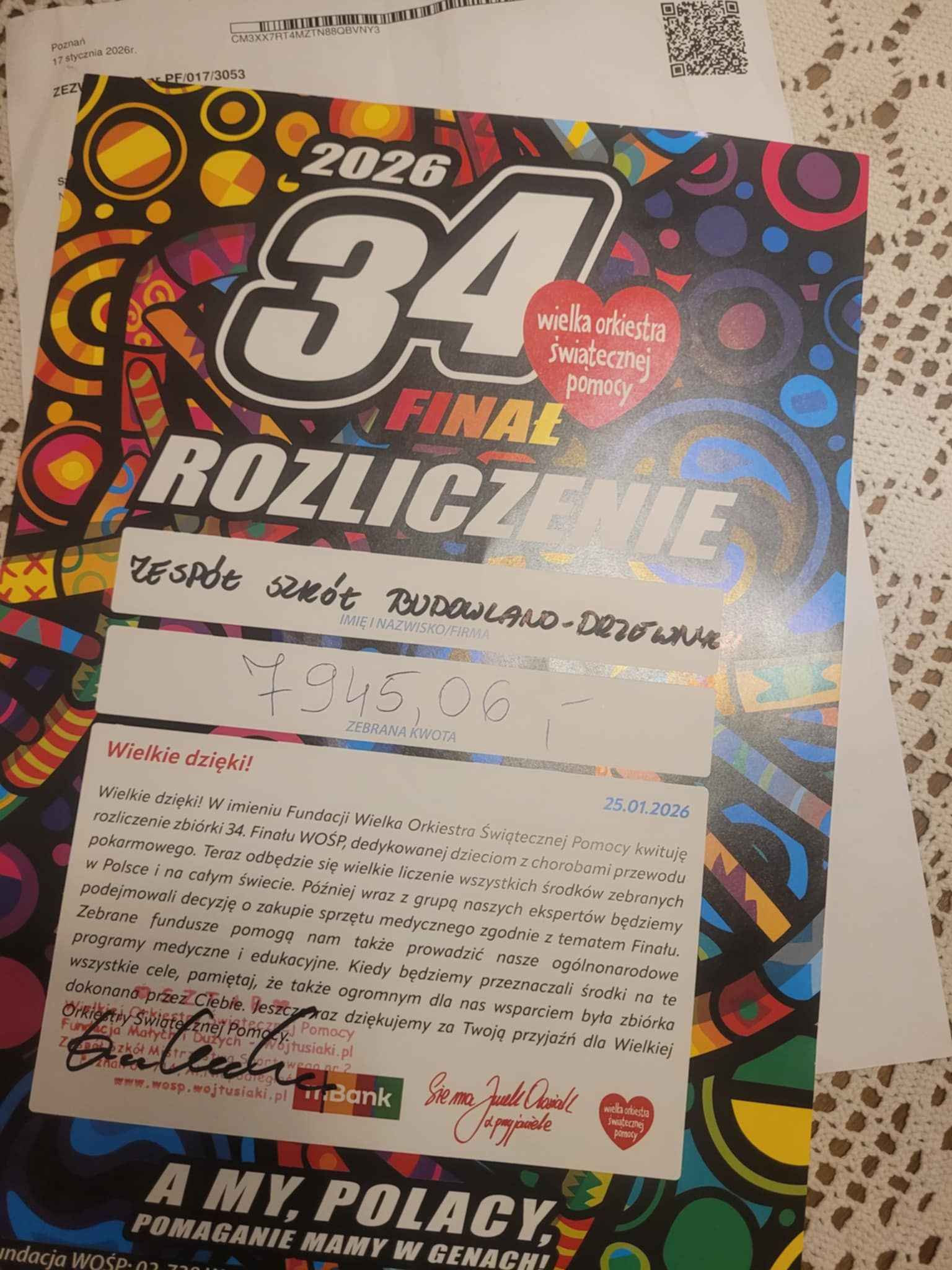 Zagraliśmy z WOŚP!