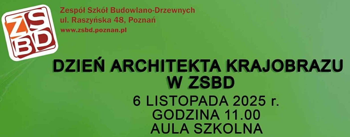 Dzień Architekta Krajobrazu już 6 listopada!
